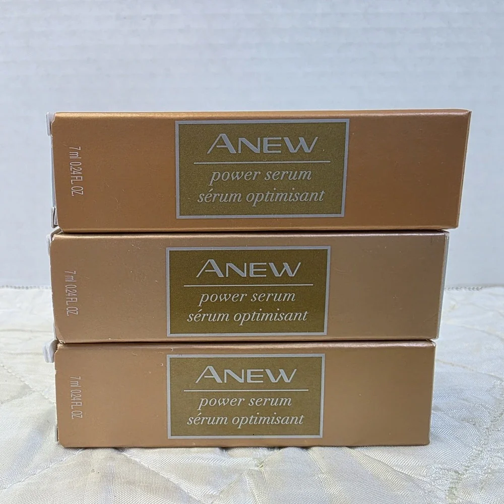 3 Avon Anew Power Serum Anti-Aging Products .24 oz Size New